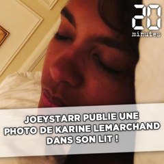 Tải video: JoeyS­tarr publie une photo de Karine Le Marchand au lit