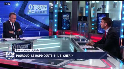 La chronique juridique: pourquoi le RGPD coûte-t-il si cher ? - 21/04