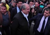 President Armen Sarkisian Visits Protesters, Speaks with Opposition Leader During Yerevan Rally