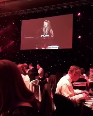 Isobel Steele singing at the sidley ouas 2018
