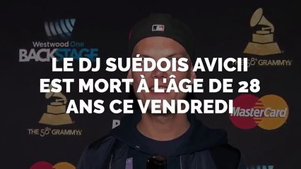 Download Video: Comment : Décès du DJ suédois Avicii à l'age de 28 ans.