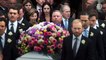 Mourners attend the funeral service of former First Lady Barbara Bush