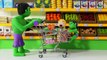 Superhero Babies At The Supermarket Hulk Frozen Elsa Play Doh Cartoons Stop Motion Movies