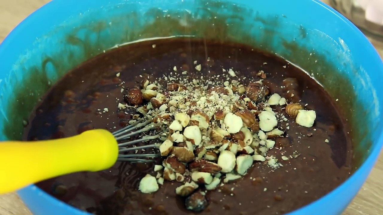 RECETTE GÂTEAU BROWNIE AU NUTELLA XXL - GIANT BROWNIE NUTELLA RECIPE •♡