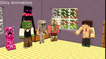 Monster School Scaring Animation - ( Minecraft Animation )