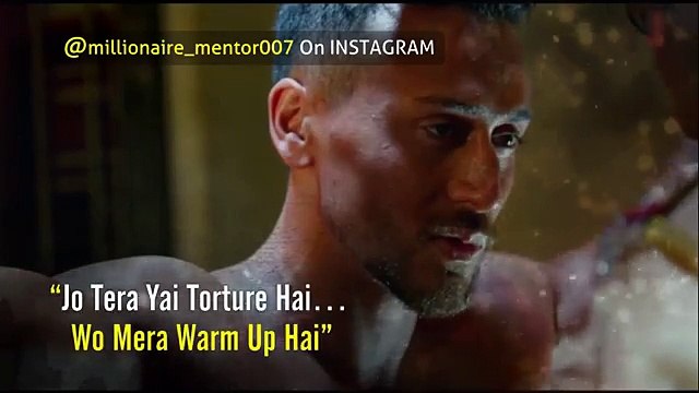 Baaghi 2 Dialogues _ BAAGHI 2 DIALOGUE WHATSAPP STATUS _ MOTIVATIONAL STATUS _ ATTITUDE DIALOGUE