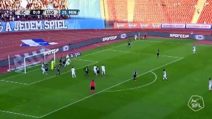 Grasshoppers 1:0 Lugano (Switzerland. Super League. 21 April 2018)
