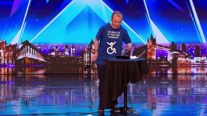 Lost Voice Guy has the audience ROARING with unique comedy routine | Auditions | BGT 2018