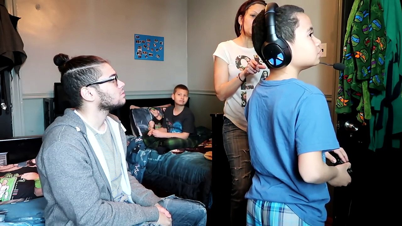 Mom tells 9 year old kid he cant play fortnite ever again...(prank!) *HE RAGED!*