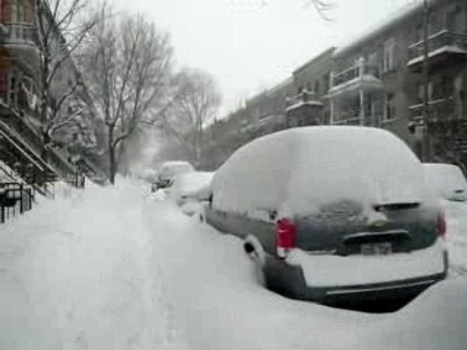 Neige à Montréal