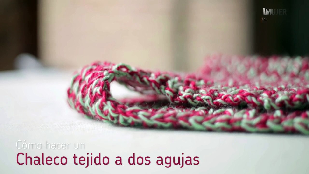 Cómo hacer un chaleco tejido a dos agujas