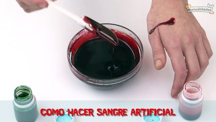 Cómo hacer sangre falsa