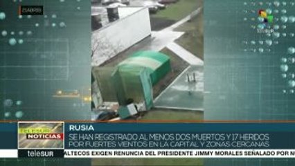 Rusia: dos muertos en Moscú a causa de tormentas de viento