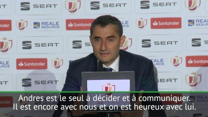 Transferts - Valverde : ''Iniesta est le seul qui puisse communiquer''