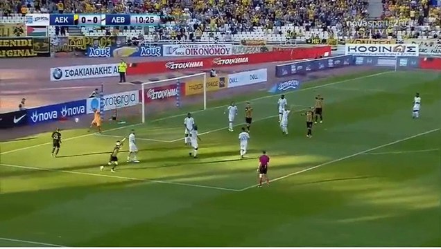 Bakasetas A.(Penalty) Goal HD - AEK Athens FC 1-0 Levadiakos 22.04.2018