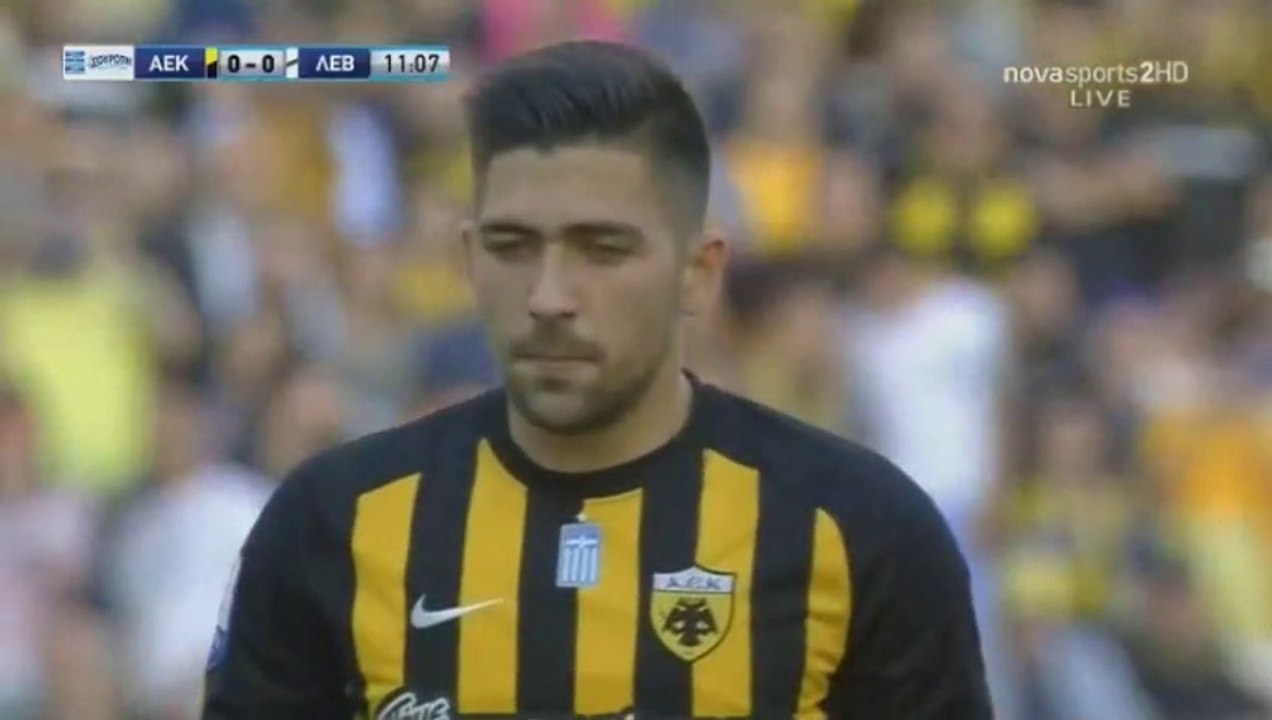 Anastasios Bakasetas Goal HD - AEK Athens FC 1-0 Levadiakos 22.04.2018