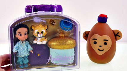 Nueva Mini Muñeca Jasmine de Disney Animators Collection + Huevo Play Doh Sorpresa de Abu