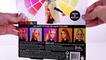 Barbie Mezcla y Colorea Pintando Cabello de Elsa Disney Frozen Tinte de Cabello Muñecas