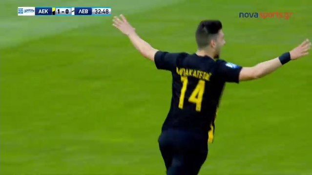 2-0 Anastasios Bakasetas Second Goal (Pen.)- AEK Athens FC 2-0 Levadiakos 22.04.2018 (Full Highlights) [HD]