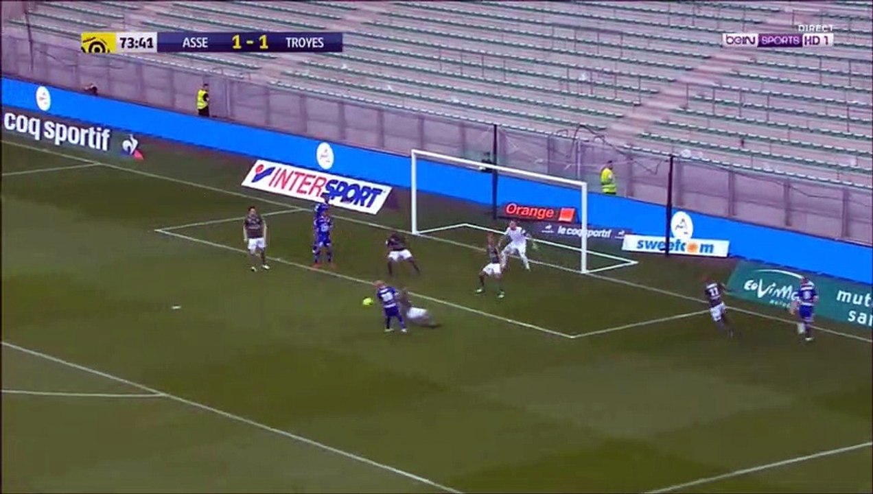 All goals ASSE - Troyes  résumé & but Beric (2-1)