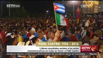 Líderes mundiales asisten a los actos conmemorativos en Cuba en honor a Fidel Castro