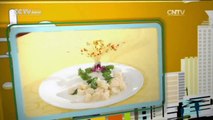 De China a Tu Cocina - Camarn pelado con verduras verdes Pastel con forma de crisantemo
