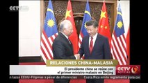 El presidente chino se reúne con el primer ministro malasio en Beijing