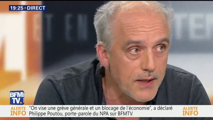Poutou (NPA): "On n’est pas d’accords avec la stratégie de Martinez"