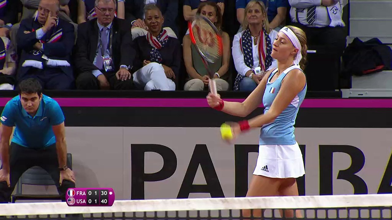 Fed Cup #FRAUSA - Les meilleurs moments de Mladenovic-Stephens