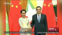 El premier chino se reúne con la consejera de Estado de Myanmar en Beijing