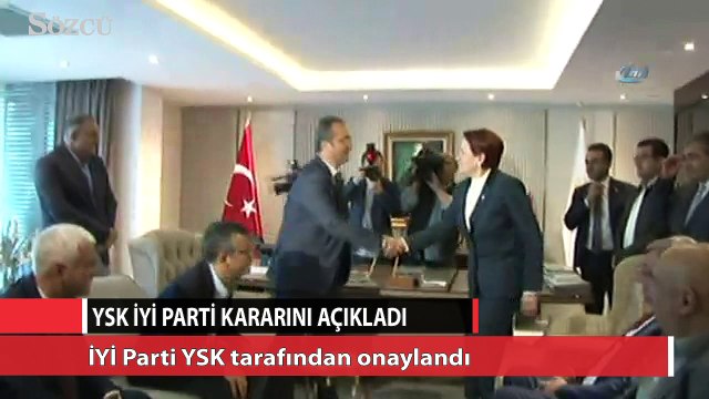 YSK İYİ Parti kararını açıkladı