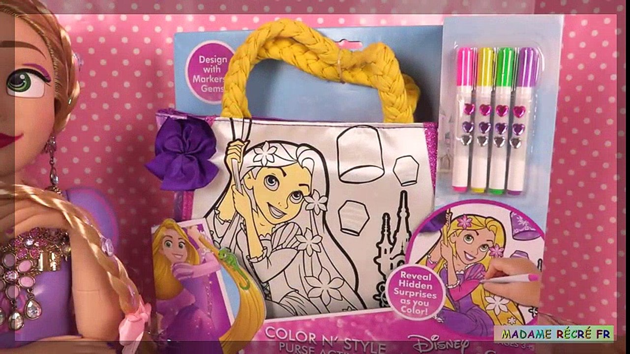 Raiponce Sac à Colorier Loisirs Créatifs Rapunzel Coloring Purse