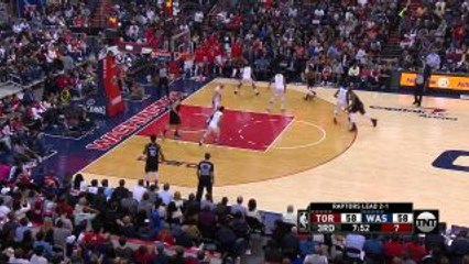 Kyle Lowry scores and draws the foul