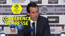 Conférence de presse Girondins de Bordeaux - Paris Saint-Germain (0-1) : Gustavo POYET (GdB) - Unai EMERY (PARIS) / 2017-18