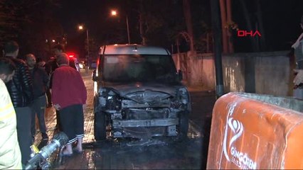 Çöpten Sıçrayan Alevler Otomobili Yaktı