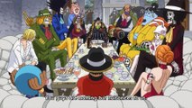 The Straw Hats and Bege Intimidate each other, Though Resolved by Luffy Being Funny
