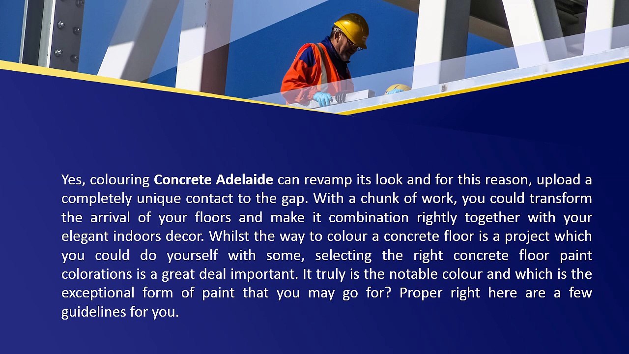 This is how you colour concrete