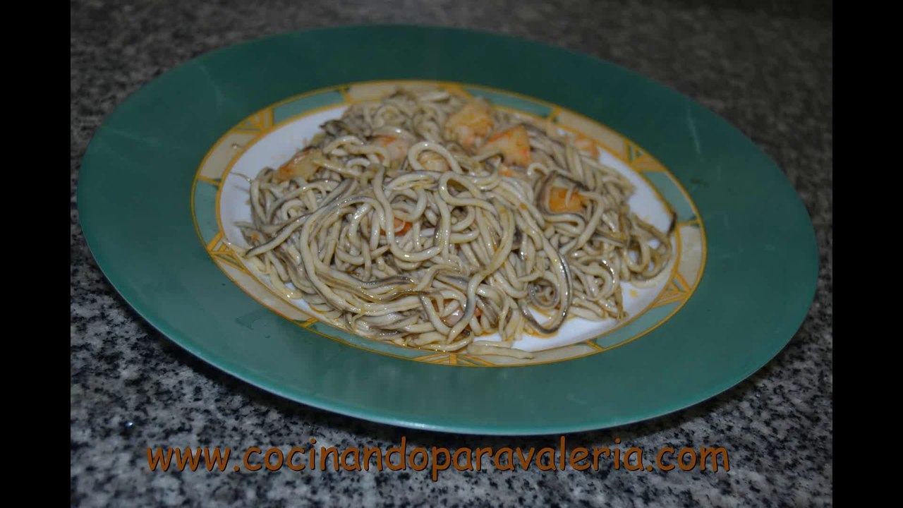 Receta de gulas con gambas paso a paso #Cocina rápida y fácil