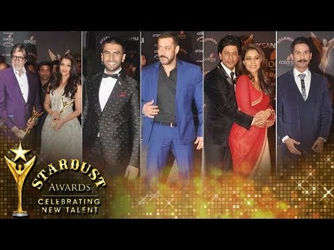 Stardust Awards 2015 | Red Carpet | Shahrukh Khan, Salman Khan, Kajol