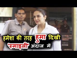 हुमा कुरैशी देखि गई बांद्रा में इंडिगो रेस्टोरेंट के बाहर