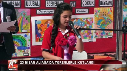 23 Nisan Aliağa'da Törenlerle Kutlandı