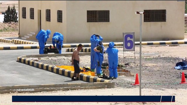 Les soldats jordaniens et américains ont réalisé un exercice militaire contre les attaques chimiques