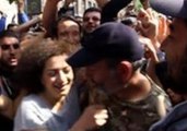 Crowds Hug Armenian Opposition Leader Following His Release