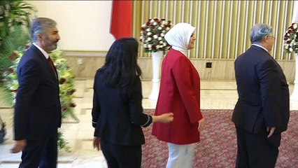 TBMM Başkanı İsmail Kahraman tebrikleri kabul etti