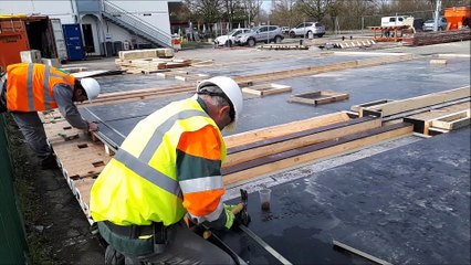 Avancement des travaux au pont de Gambsheim