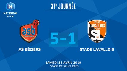 J31 : Béziers-Stade Lavallois (5-1), le résumé