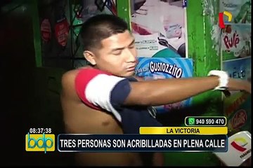La Victoria: sujeto desata balacera y deja tres heridos