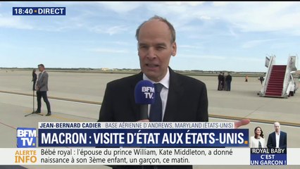 Emmanuel Macron à Washington: l'arrivée du Président français à la base aérienne d'Andrews à Maryland est imminente