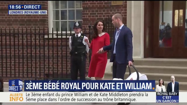 Royal baby: le Duc et la Duchesse de Cambridge quittent la maternité avec leur petit garçon