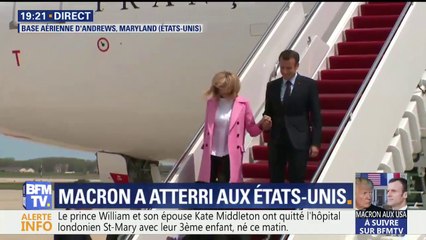 Descargar video: Emmanuel Macron vient d’arriver aux États-Unis accompagné de la Première dame Brigitte Macron pour trois jours de visite d’État